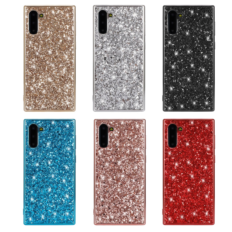 Plating Glittery Powder Shockproof TPU Case For Galaxy Note 10(Rose Gold) by buy2fix