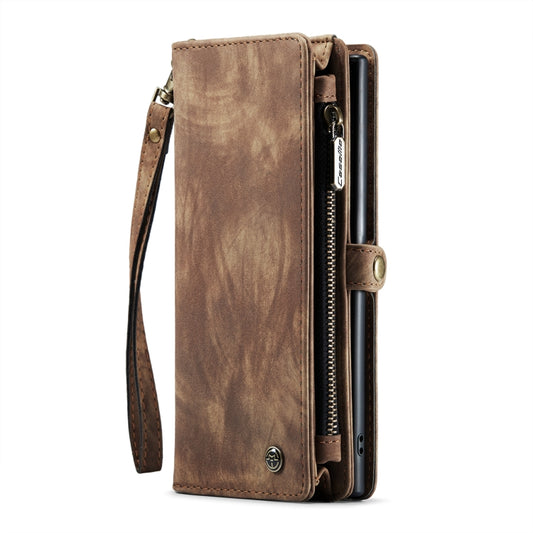 For Samsung Galaxy Note10 CaseMe-008 Detachable Multifunctional Flip Leather Phone Case(Brown) by CaseMe