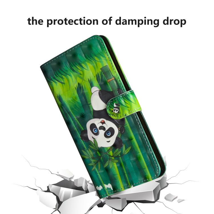 3D Painting Pattern Horizontal Flip TPU + PU Leather Case with Holder & Card Slots & Wallet For Huawei P20 Lite(Bamboo Panda) - Huawei Cases by buy2fix | Online Shopping UK | buy2fix