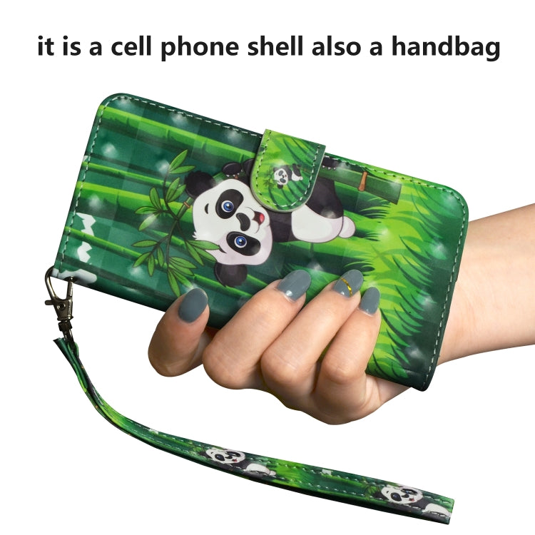 3D Painting Pattern Horizontal Flip TPU + PU Leather Case with Holder & Card Slots & Wallet For Huawei P20 Lite(Bamboo Panda) - Huawei Cases by buy2fix | Online Shopping UK | buy2fix