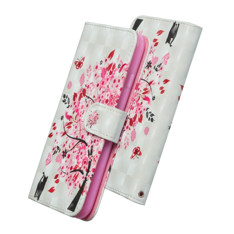 3D Painting Pattern Horizontal Flip TPU + PU Leather Case with Holder & Card Slots & Wallet For Huawei P20 Lite(Tree Cat) - Huawei Cases by buy2fix | Online Shopping UK | buy2fix