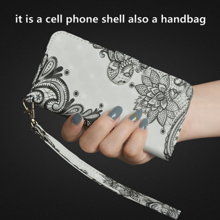 3D Painting Pattern Horizontal Flip TPU + PU Leather Case with Holder & Card Slots & Wallet For Huawei Y5 (2019)(Black Flower) - Huawei Cases by buy2fix | Online Shopping UK | buy2fix