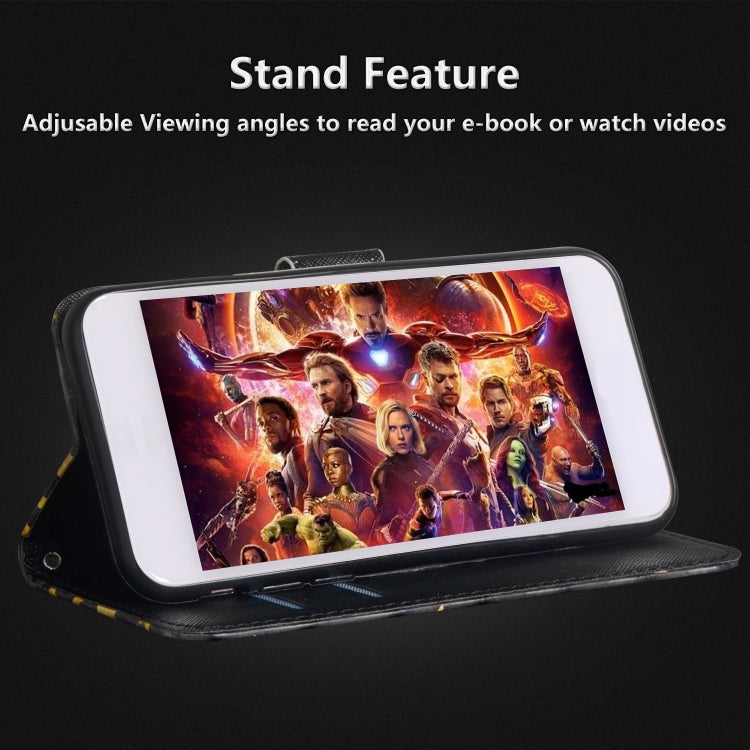 3D Painting Pattern Horizontal Flip TPU + PU Leather Case with Holder & Card Slots & Wallet For Huawei Y5 (2019)(Cat Tiger) - Huawei Cases by buy2fix | Online Shopping UK | buy2fix