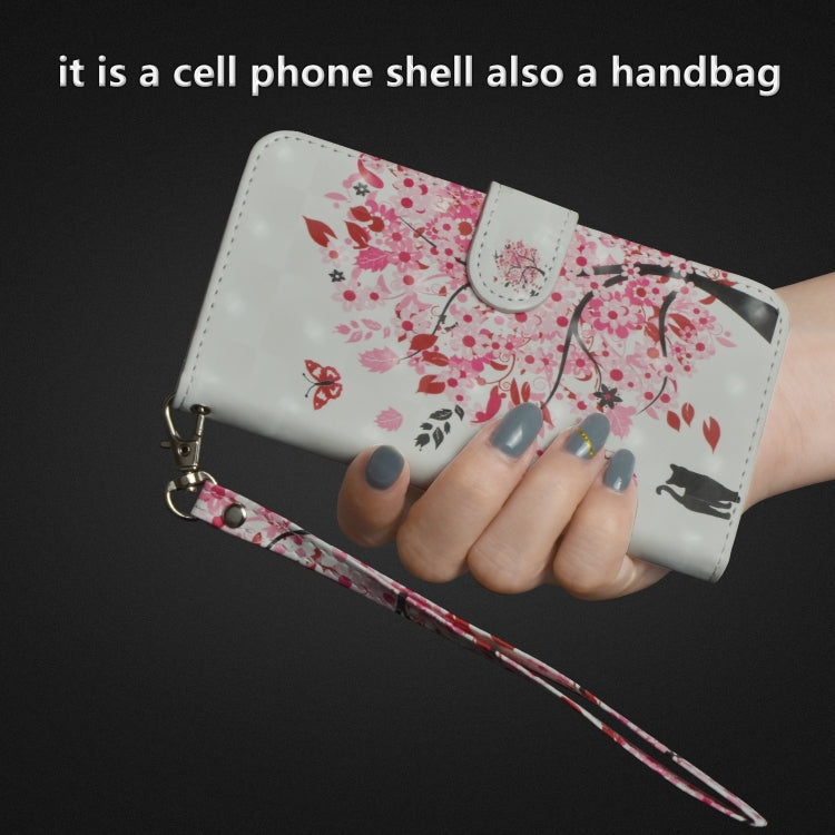 3D Painting Pattern Horizontal Flip TPU + PU Leather Case with Holder & Card Slots & Wallet For Huawei Y5 (2019)(Tree Cat) - Huawei Cases by buy2fix | Online Shopping UK | buy2fix