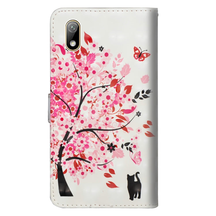 3D Painting Pattern Horizontal Flip TPU + PU Leather Case with Holder & Card Slots & Wallet For Huawei Y5 (2019)(Tree Cat) - Huawei Cases by buy2fix | Online Shopping UK | buy2fix