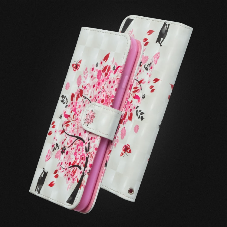 3D Painting Pattern Horizontal Flip TPU + PU Leather Case with Holder & Card Slots & Wallet For Huawei Y5 (2019)(Tree Cat) - Huawei Cases by buy2fix | Online Shopping UK | buy2fix