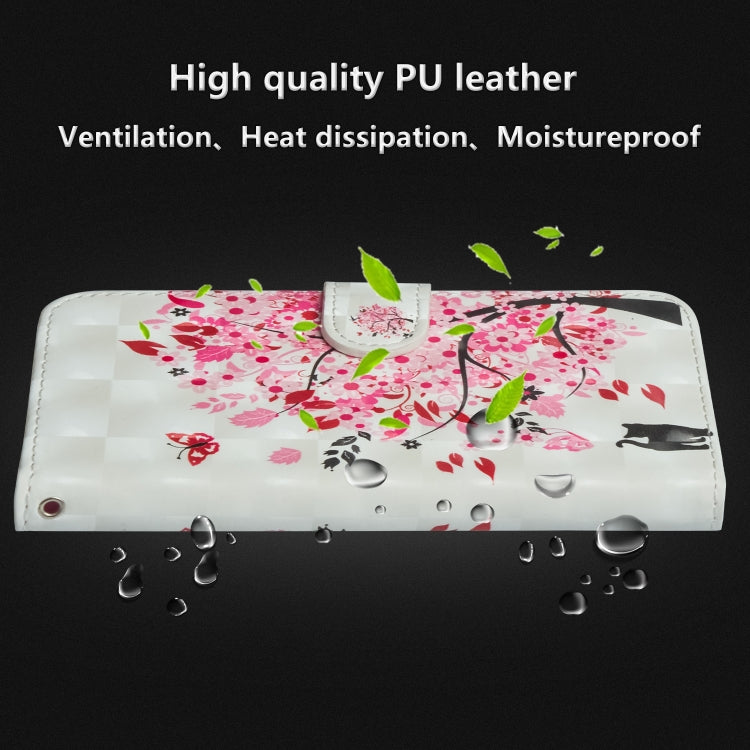 3D Painting Pattern Horizontal Flip TPU + PU Leather Case with Holder & Card Slots & Wallet For Huawei Y5 (2019)(Tree Cat) - Huawei Cases by buy2fix | Online Shopping UK | buy2fix