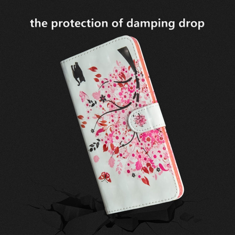 3D Painting Pattern Horizontal Flip TPU + PU Leather Case with Holder & Card Slots & Wallet For Huawei Y5 (2019)(Tree Cat) - Huawei Cases by buy2fix | Online Shopping UK | buy2fix