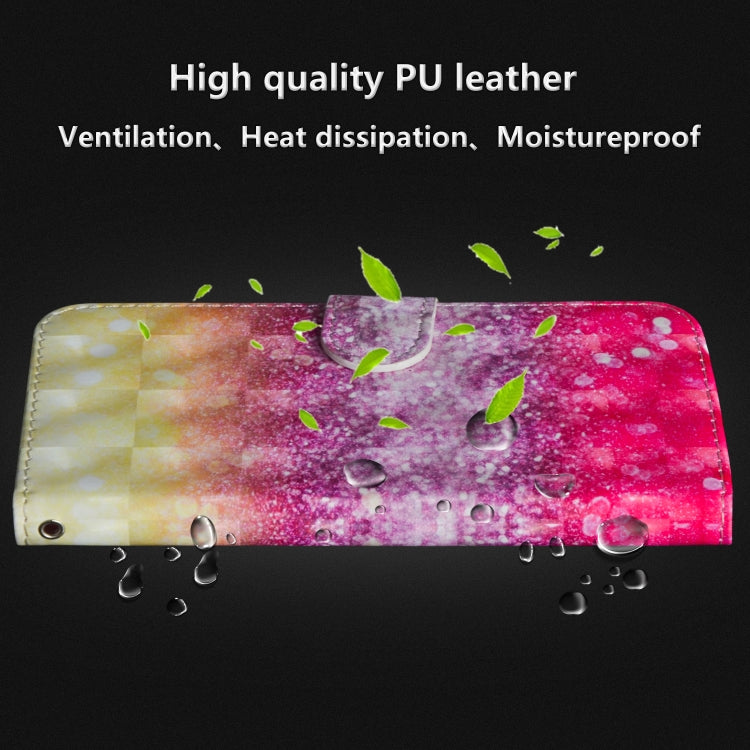 3D Painting Pattern Horizontal Flip TPU + PU Leather Case with Holder & Card Slots & Wallet For Huawei Y5 (2019)(Gradient Color) - Huawei Cases by buy2fix | Online Shopping UK | buy2fix