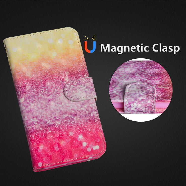3D Painting Pattern Horizontal Flip TPU + PU Leather Case with Holder & Card Slots & Wallet For Huawei Y5 (2019)(Gradient Color) - Huawei Cases by buy2fix | Online Shopping UK | buy2fix
