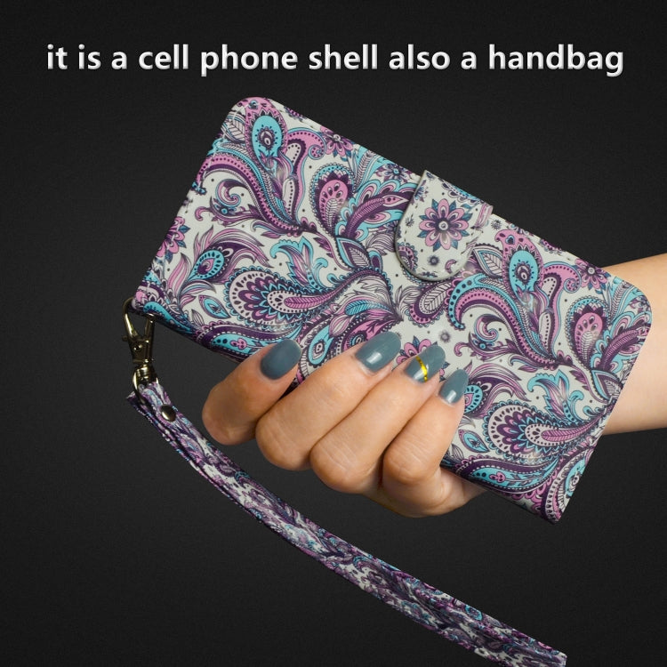3D Painting Pattern Horizontal Flip TPU + PU Leather Case with Holder & Card Slots & Wallet For Huawei Y5 (2019)(Spiral Pattern) - Huawei Cases by buy2fix | Online Shopping UK | buy2fix