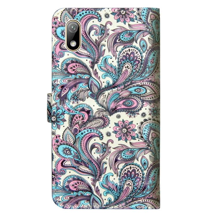 3D Painting Pattern Horizontal Flip TPU + PU Leather Case with Holder & Card Slots & Wallet For Huawei Y5 (2019)(Spiral Pattern) - Huawei Cases by buy2fix | Online Shopping UK | buy2fix