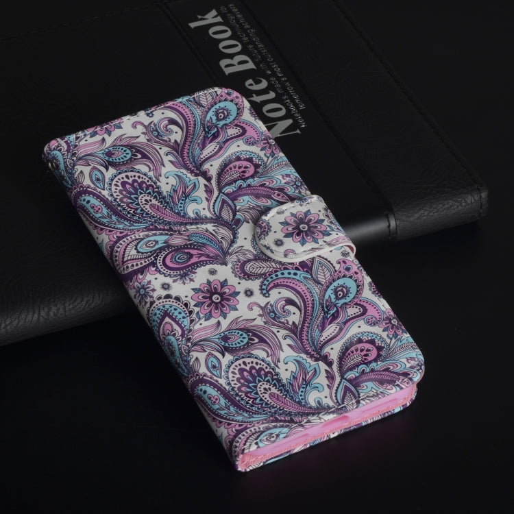 3D Painting Pattern Horizontal Flip TPU + PU Leather Case with Holder & Card Slots & Wallet For Huawei Y5 (2019)(Spiral Pattern) - Huawei Cases by buy2fix | Online Shopping UK | buy2fix
