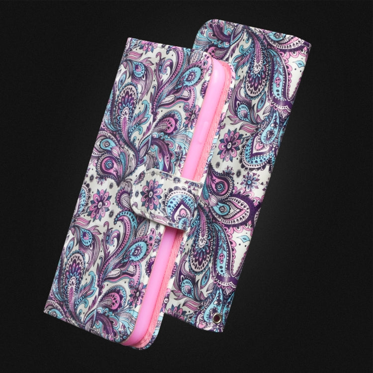 3D Painting Pattern Horizontal Flip TPU + PU Leather Case with Holder & Card Slots & Wallet For Huawei Y5 (2019)(Spiral Pattern) - Huawei Cases by buy2fix | Online Shopping UK | buy2fix