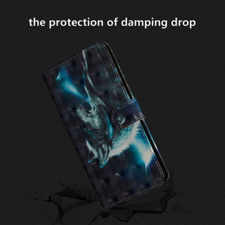 3D Painting Pattern Horizontal Flip TPU + PU Leather Case with Holder & Card Slots & Wallet For Galaxy A20e(Wolf) - Galaxy Phone Cases by buy2fix | Online Shopping UK | buy2fix