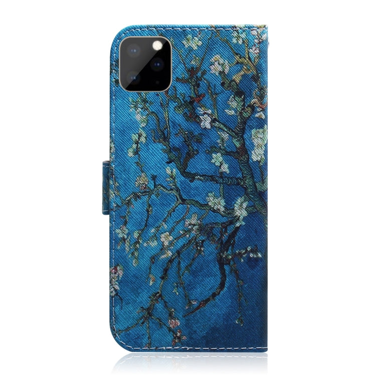 For iPhone 11 Pro Max 3D Colored Drawing Horizontal Flip Leather Case, with Holder & Card Slot & Wallet (Apricot Flower) - iPhone 11 Pro Max Cases by buy2fix | Online Shopping UK | buy2fix