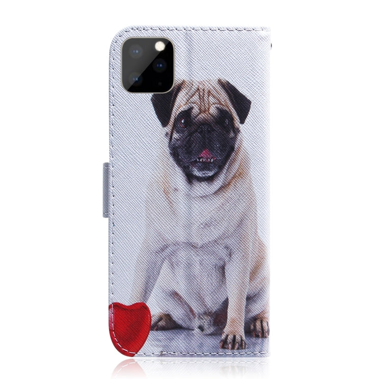 For iPhone 11 Pro Max 3D Colored Drawing Horizontal Flip Leather Case, with Holder & Card Slot & Wallet (Pug) - iPhone 11 Pro Max Cases by buy2fix | Online Shopping UK | buy2fix