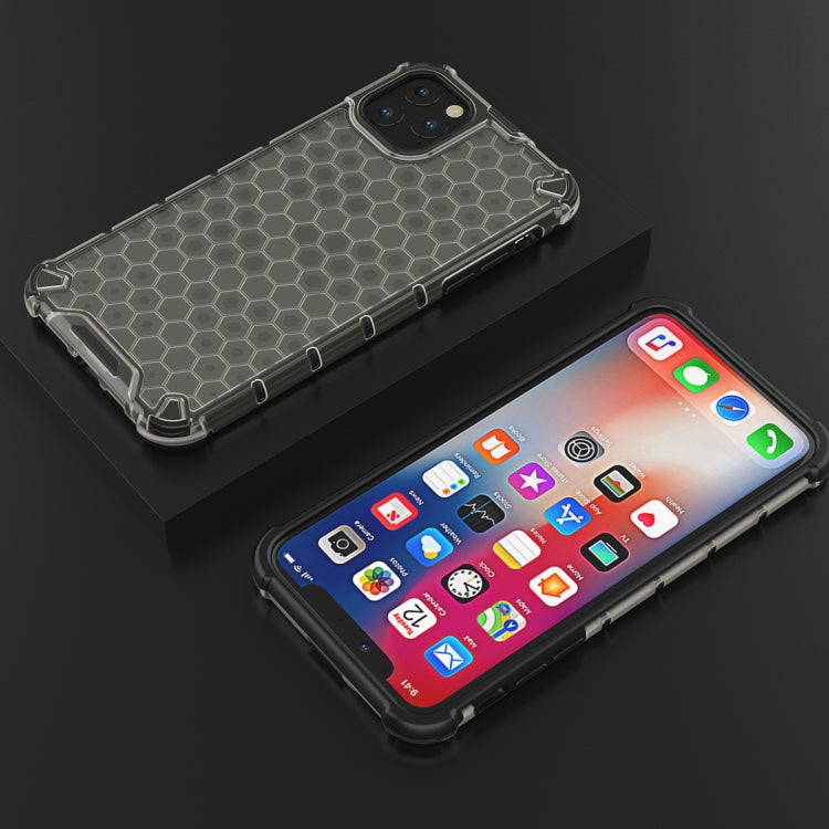 Shockproof Honeycomb PC + TPU Case for iPhone 11(Black) - iPhone 11 Cases by buy2fix | Online Shopping UK | buy2fix