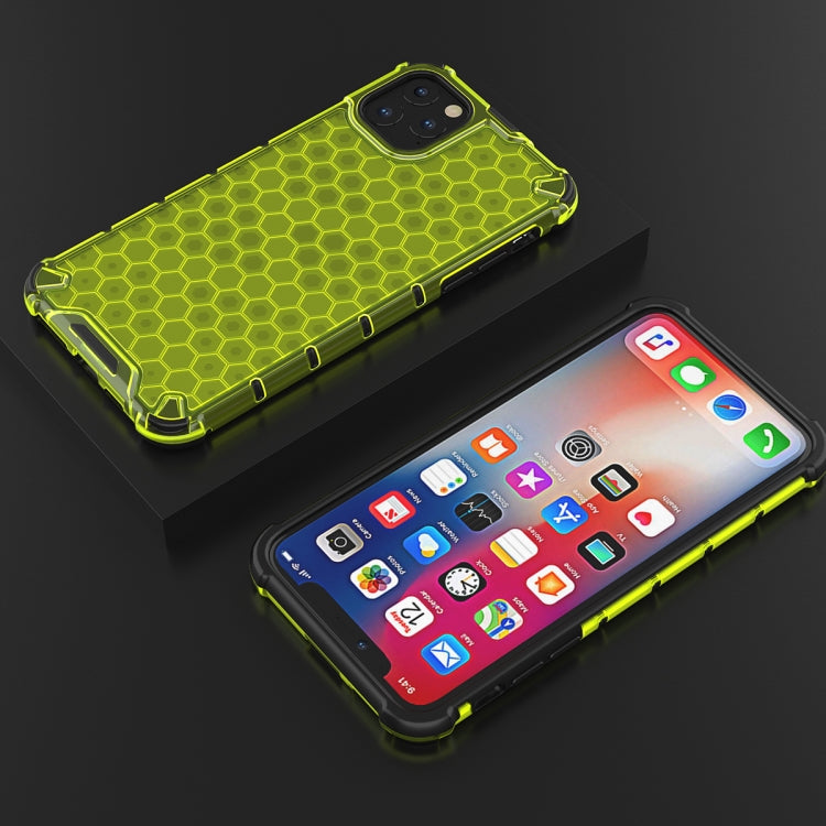 Shockproof Honeycomb PC + TPU Case for iPhone 11(Green) - iPhone 11 Cases by buy2fix | Online Shopping UK | buy2fix