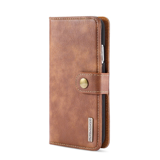 For iPhone 11 DG.MING Crazy Horse Texture Flip Detachable Magnetic Leather Case with Holder & Card Slots & Wallet (Brown) - iPhone 11 Cases by DG.MING | Online Shopping UK | buy2fix