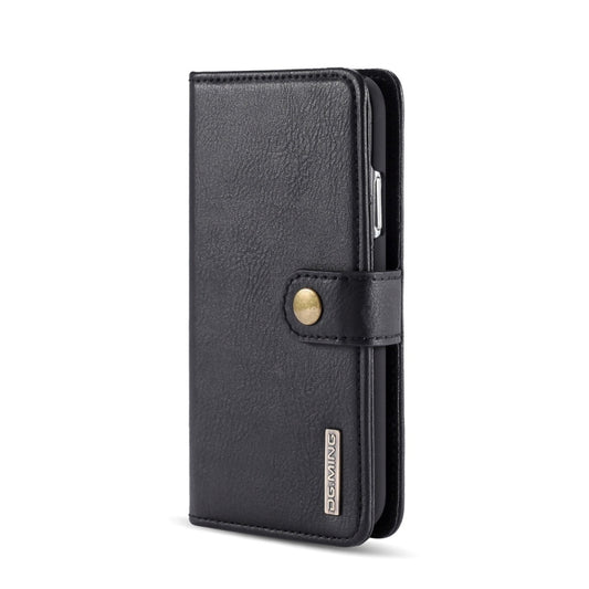 For iPhone 11 DG.MING Crazy Horse Texture Flip Detachable Magnetic Leather Case with Holder & Card Slots & Wallet (Black) by DG.MING