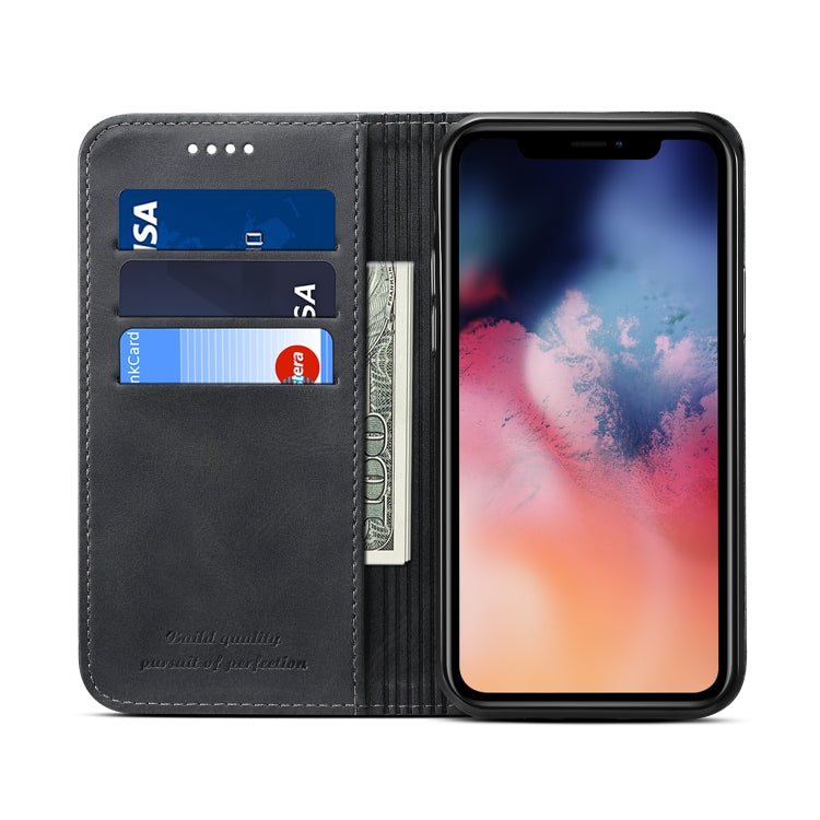 Suteni Calf Texture Horizontal Flip Leather Case with Holder & Card Slots & Wallet for iPhone 11 Pro(Black) - iPhone 11 Pro Cases by Suteni | Online Shopping UK | buy2fix