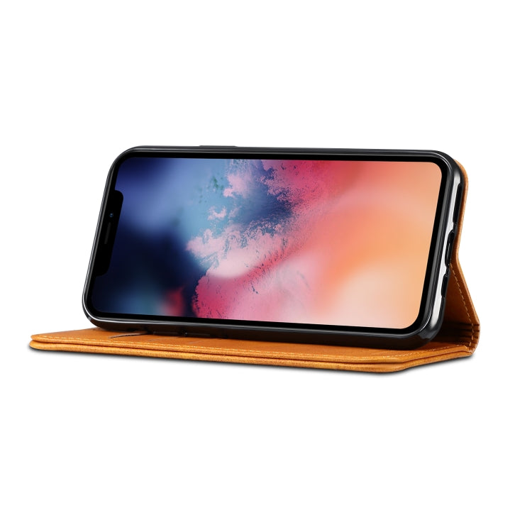 Suteni Calf Texture Horizontal Flip Leather Case with Holder & Card Slots & Wallet for iPhone 11(Khaki) - iPhone 11 Cases by Suteni | Online Shopping UK | buy2fix