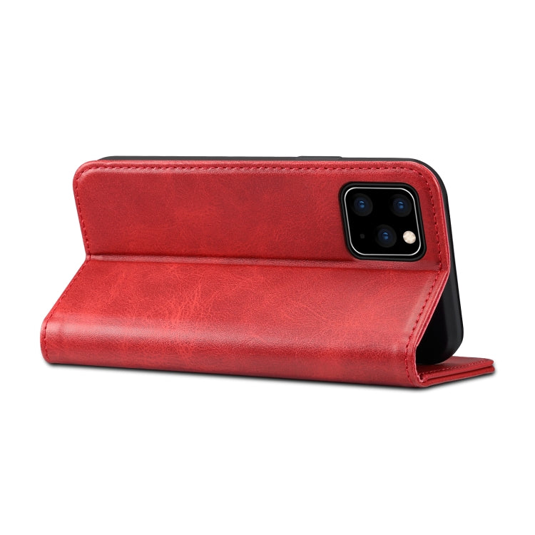 Suteni Calf Texture Horizontal Flip Leather Case with Holder & Card Slots & Wallet for iPhone 11 Pro Max(Red) - iPhone 11 Pro Max Cases by Suteni | Online Shopping UK | buy2fix