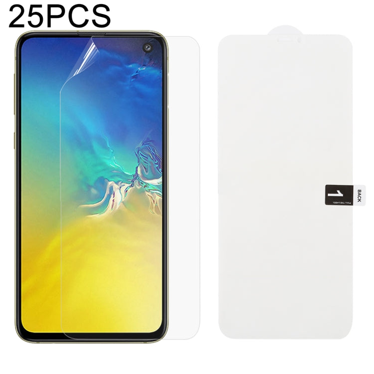 25 PCS Soft Hydrogel Film Full Cover Front Protector with Alcohol Cotton + Scratch Card for Galaxy S10 E - For Samsung by buy2fix | Online Shopping UK | buy2fix