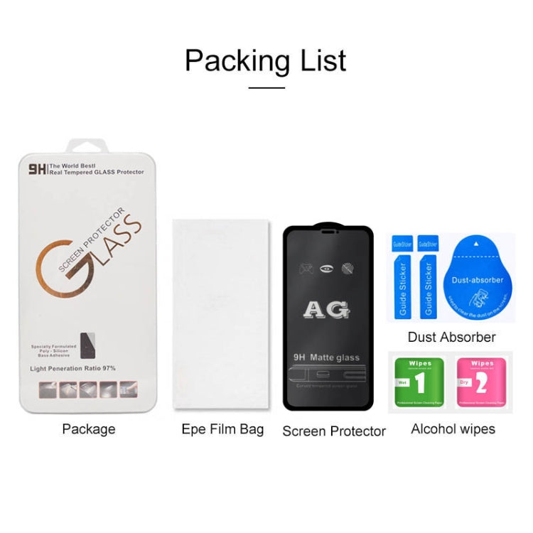 For iPhone XS / X / 11 Pro AG Matte Frosted Full Cover Tempered Glass Film - iPhone X & XS Tempered Glass by buy2fix | Online Shopping UK | buy2fix