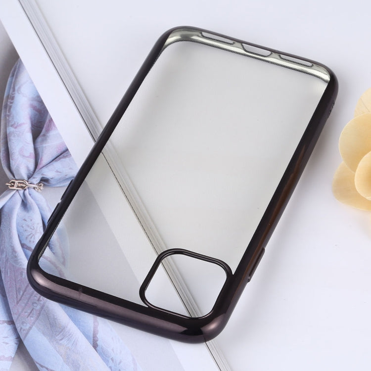 Transparent TPU Anti-Drop And Waterproof Mobile Phone Protective Case for iPhone 11(Black) by buy2fix