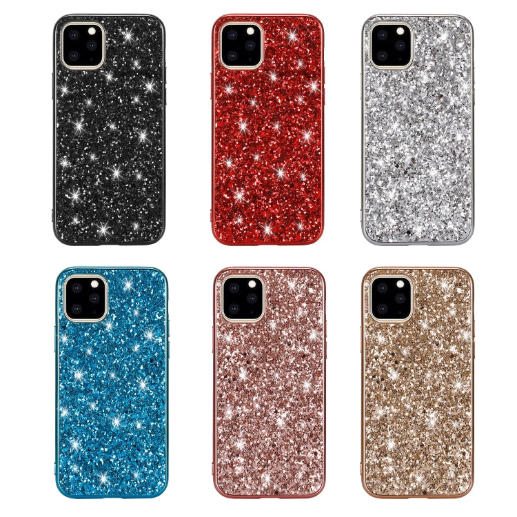 Glitter Powder Shockproof TPU Protective Case for iPhone 11 Pro(Blue) by buy2fix