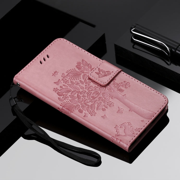 Tree & Cat Pattern Pressed Printing Horizontal Flip PU Leather Case with Holder & Card Slots & Wallet & Lanyard For Xiaomi Mi 9T & Mi 9T Pro & Redmi K20 & K20 Pro(Pink) - Xiaomi Cases by buy2fix | Online Shopping UK | buy2fix