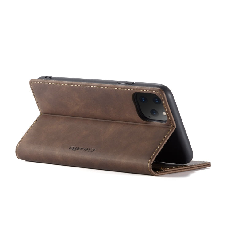 CaseMe-013 Multifunctional Horizontal Flip Leather Case with Card Slot & Holder & Wallet for iPhone 11 Pro(coffee) - iPhone 11 Pro Cases by CaseMe | Online Shopping UK | buy2fix