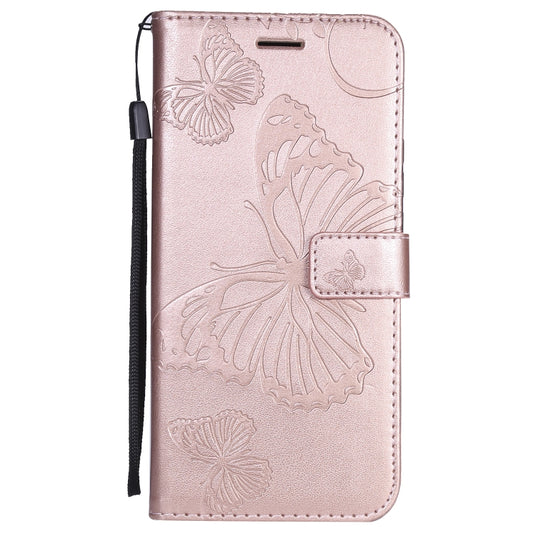 Pressed Printing Butterfly Pattern Horizontal Flip PU Leather Case with Holder & Card Slots & Wallet & Lanyard For Huawei P Smart Z / Y9 Prime 2019(Rose Gold) by buy2fix