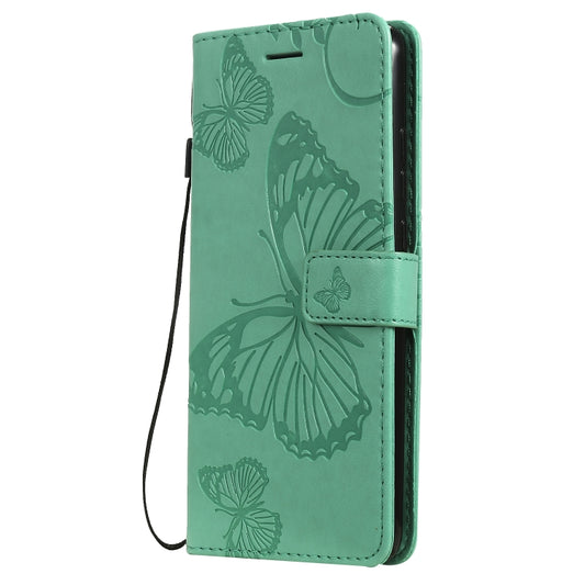 Pressed Printing Butterfly Pattern Horizontal Flip PU Leather Case with Holder & Card Slots & Wallet & Lanyard For Xiaomi Mi 9T & Mi 9T Pro & Redmi K20 & K20 Pro(Green) by buy2fix