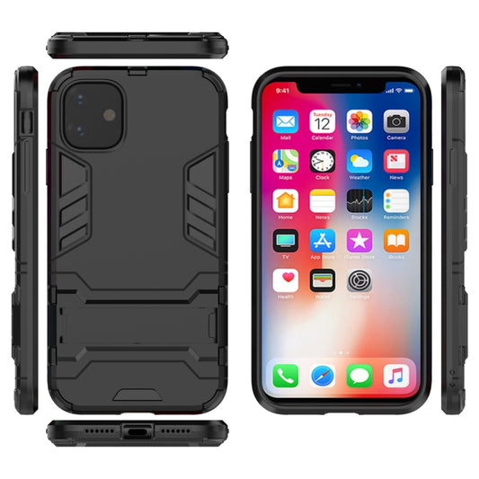 Shockproof PC + TPU Case with Holder for 11(Black) by buy2fix