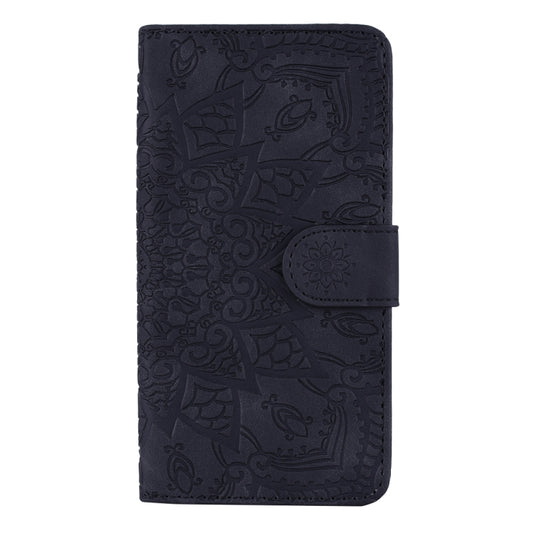 For iPhone 11 Calf Pattern Double Folding Design Embossed Leather Case with Wallet & Holder & Card Slots (Black) by buy2fix