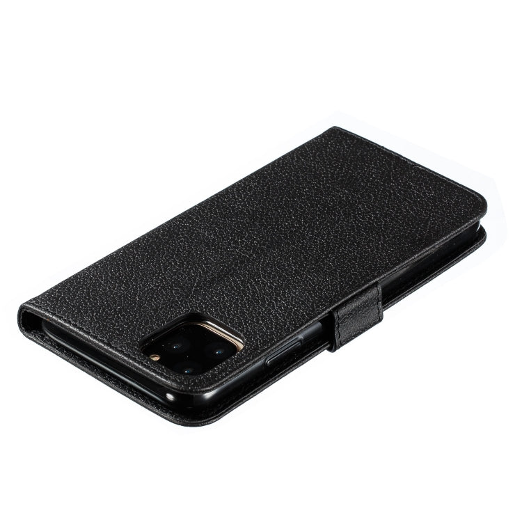 For iPhone 11 Pro Feather Pattern Litchi Texture Horizontal Flip Leather Case with Wallet & Holder & Card Slots (Black) - iPhone 11 Pro Cases by buy2fix | Online Shopping UK | buy2fix