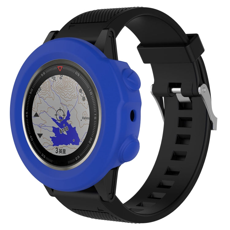 Smart Watch Silicone Protective Case, Host not Included for Garmin Fenix 5X(Dark Blue) - Watch Cases by buy2fix | Online Shopping UK | buy2fix
