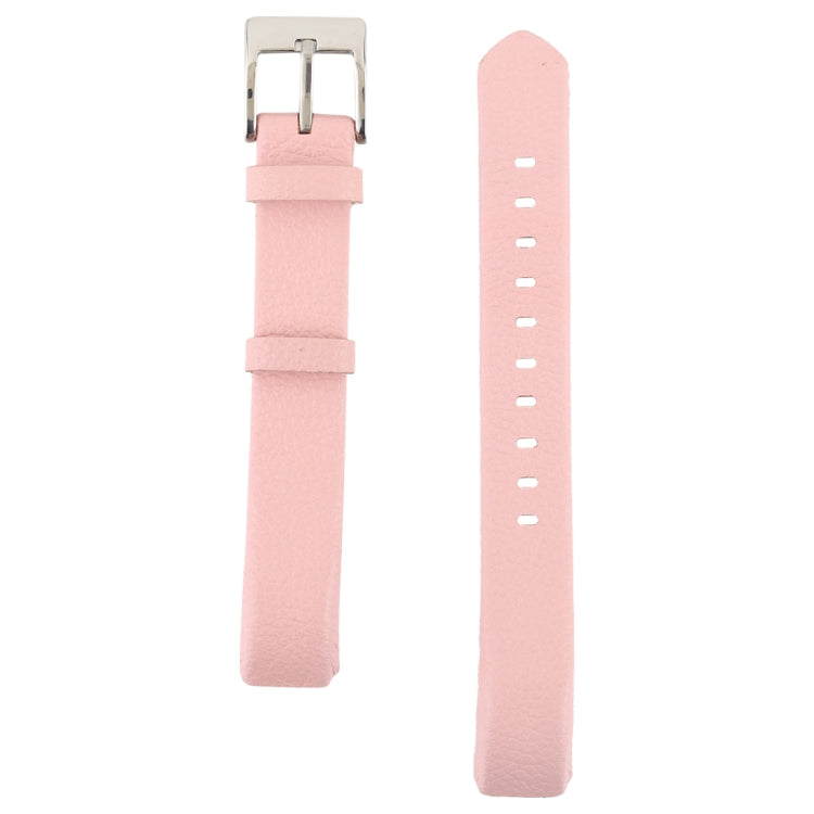 Smart Watch Shiny Leather Watch Band for Fitbit Alta(Pink) - Watch Bands by buy2fix | Online Shopping UK | buy2fix