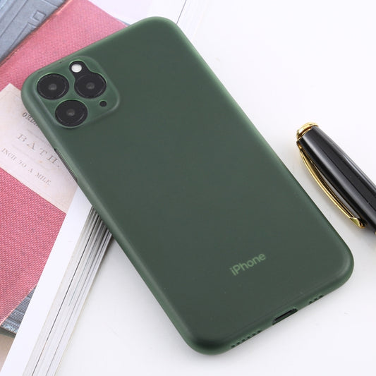 For iPhone 11 Pro Max Ultra-thin Frosted PP Case(Dark Green) by buy2fix