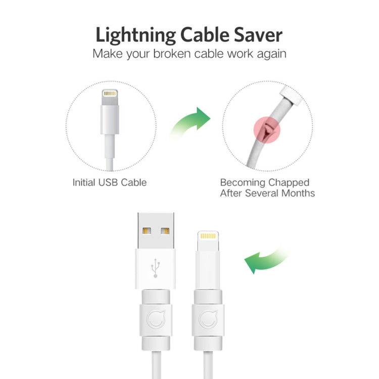UGREEN LP127 6 PCS Anti-break Data Cable Protector for All Apple Original Data Cable - Cable Organizer by UGREEN | Online Shopping UK | buy2fix