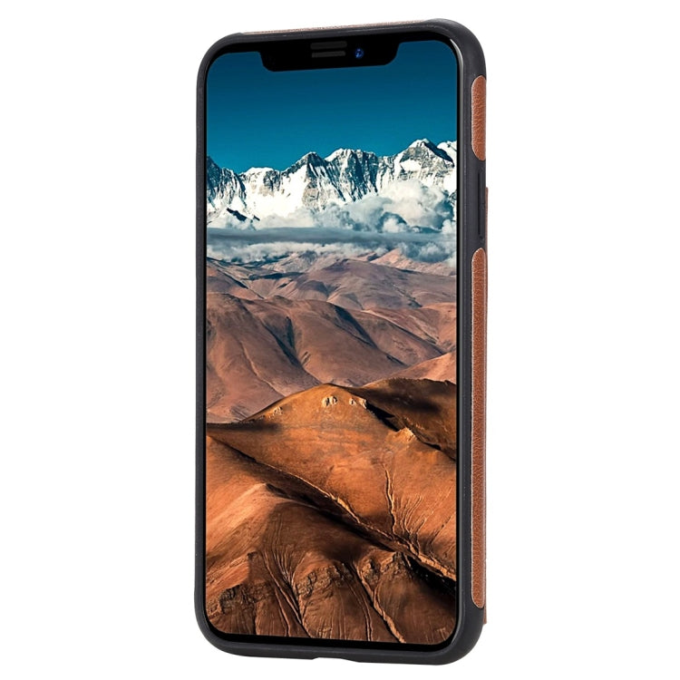 For iPhone 11 Pro Max Cat Tree Embossing Pattern Shockproof Protective Case with Card Slots & Photo Frame(Brown) - iPhone 11 Pro Max Cases by buy2fix | Online Shopping UK | buy2fix