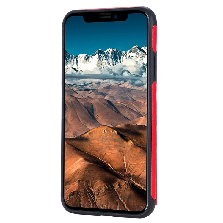 For iPhone 11 Pro Max Cat Tree Embossing Pattern Shockproof Protective Case with Card Slots & Photo Frame(Red) - iPhone 11 Pro Max Cases by buy2fix | Online Shopping UK | buy2fix