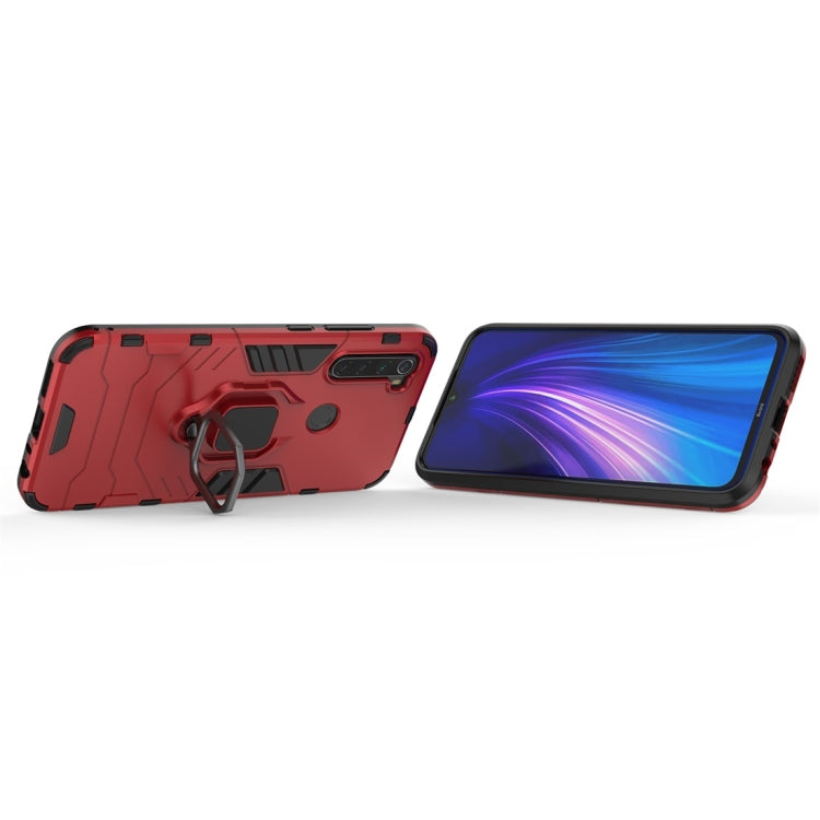 For Xiaomi Redmi Note 8 Panther PC + TPU Shockproof Protective Case(Red) by buy2fix