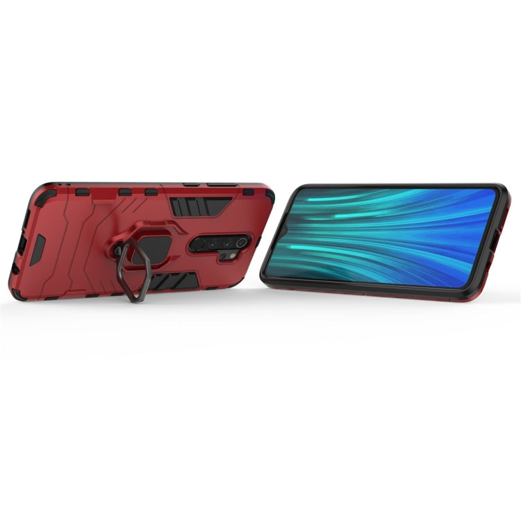 For Xiaomi Redmi Note 8 Pro Panther PC + TPU Shockproof Protective Case(Red) by buy2fix
