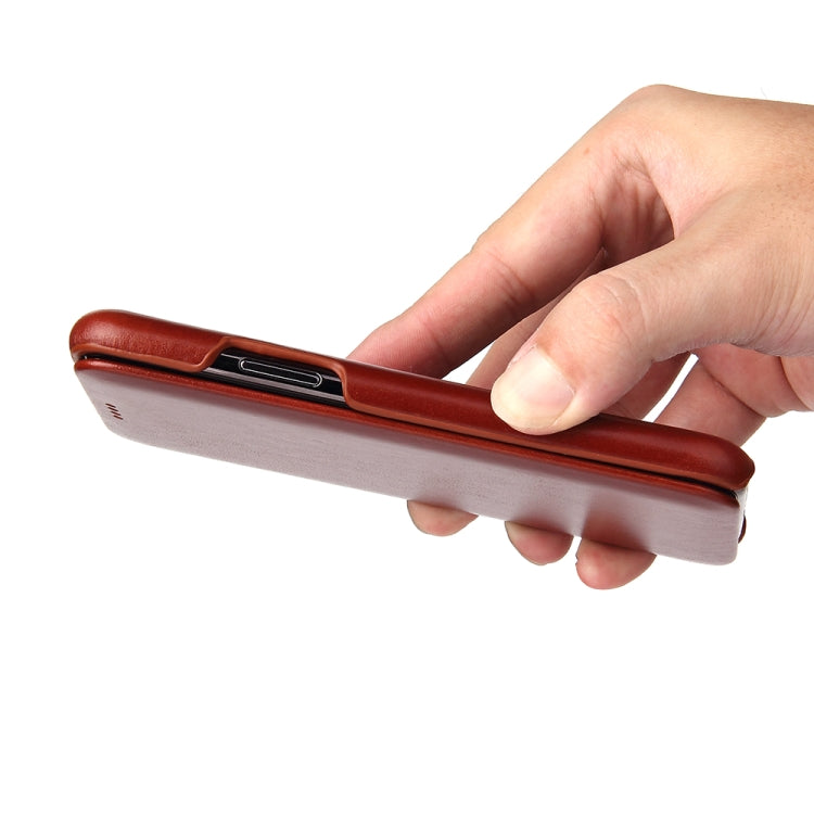 For iPhone 11 Pro Fierre Shann Business Magnetic Horizontal Flip Genuine Leather Case (Brown) - iPhone 11 Pro Cases by FIERRE SHANN | Online Shopping UK | buy2fix