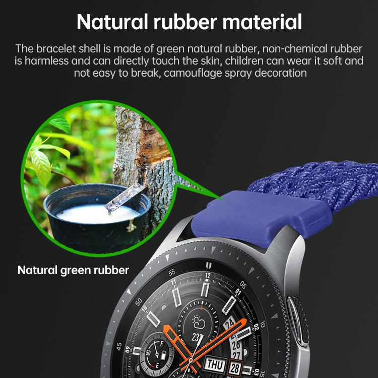 20mm Universal Nylon Weave Watch Band(Black) - Watch Bands by buy2fix | Online Shopping UK | buy2fix