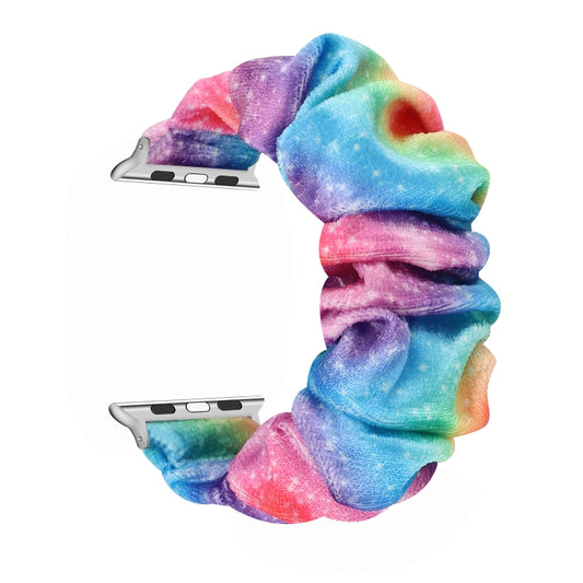 Flannel Hair Ring Strap Watch Band For Apple Watch Ultra 49mm&Watch Ultra 2 49mm / Series 9&8&7 45mm / SE 3&SE 2&6&SE&5&4 44mm / 3&2&1 42mm(16) by buy2fix